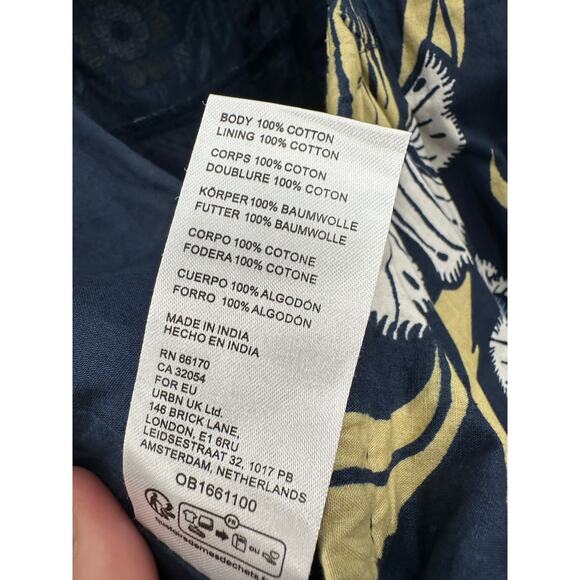 FREE PEOPLE NWT Bali Albright Jumpsuit in Navy Combo // XS - Picture 12 of 14